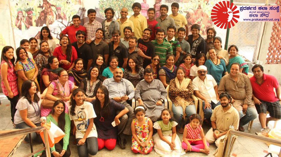 A gathering of the Prakasam team at KH Kala Soudha